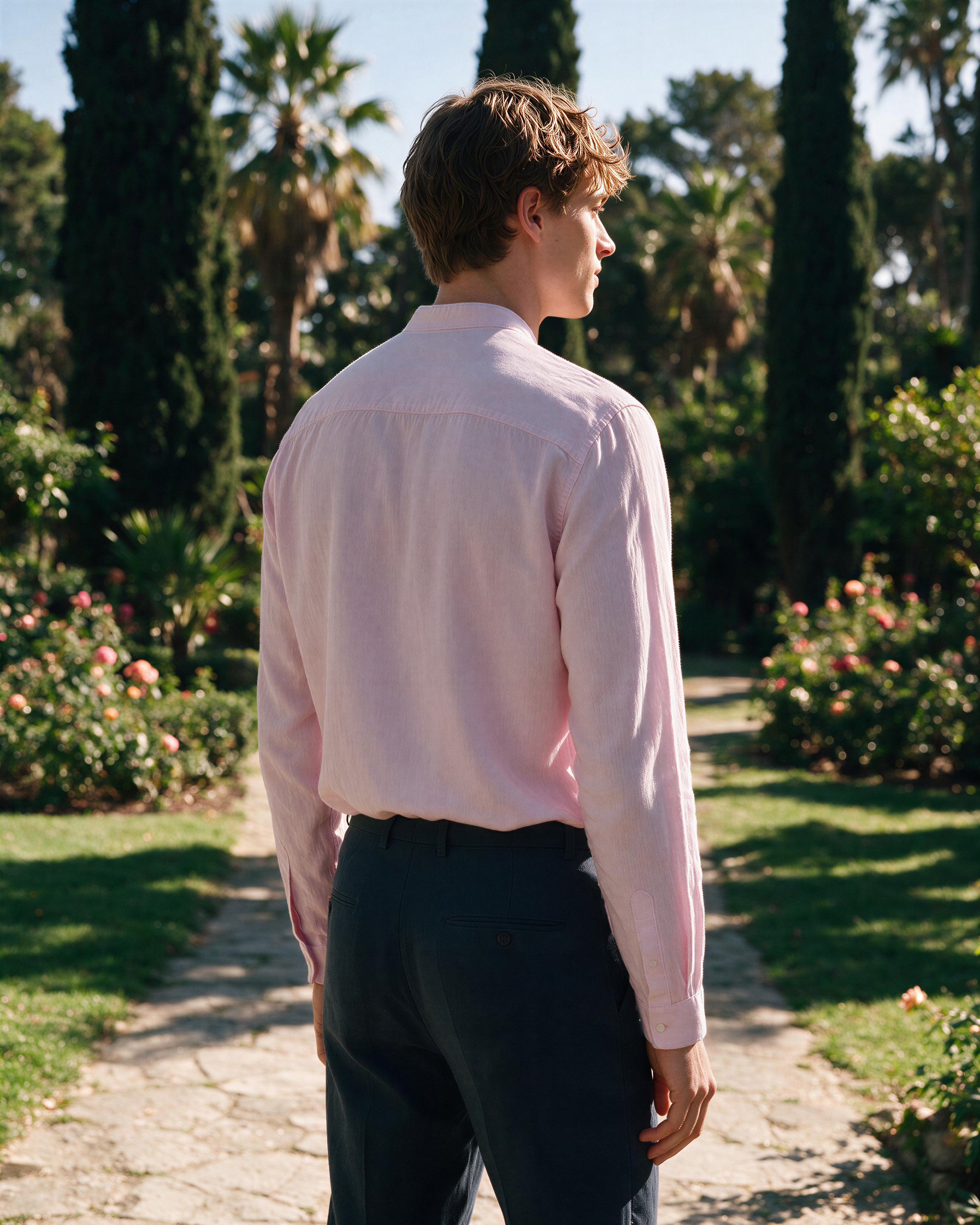 Jidu Linen Shirt - Lotus Pink