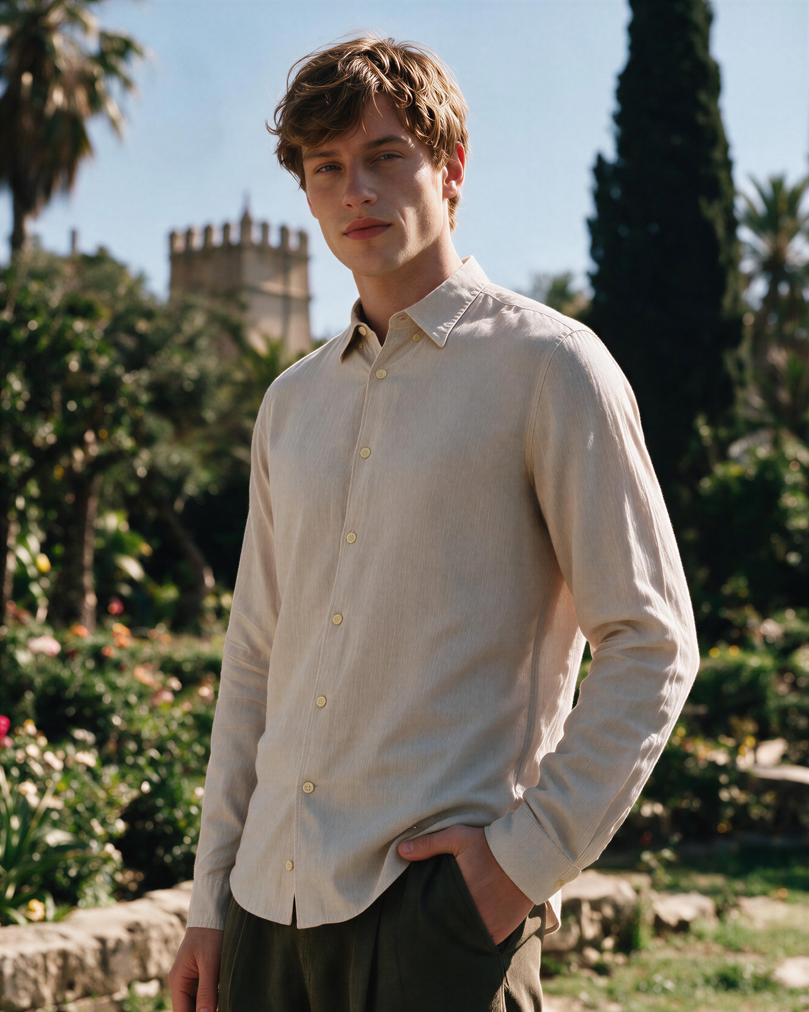 Maksi Linen Shirt - Fawn