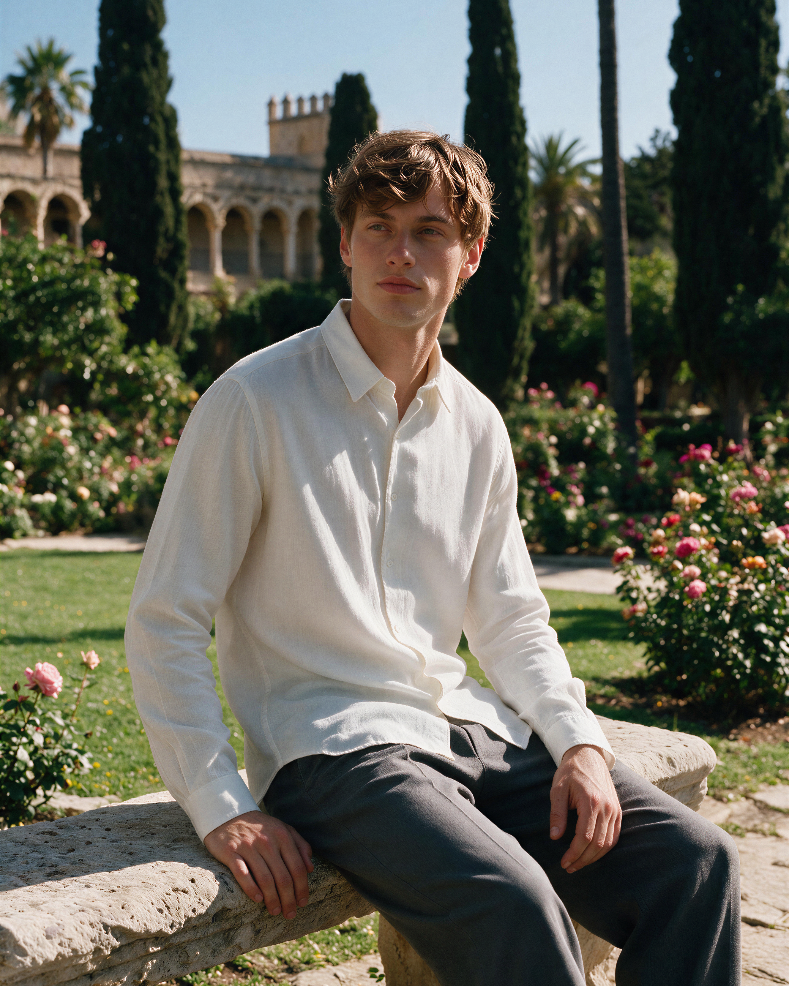 Maksi Linen Shirt - Snow