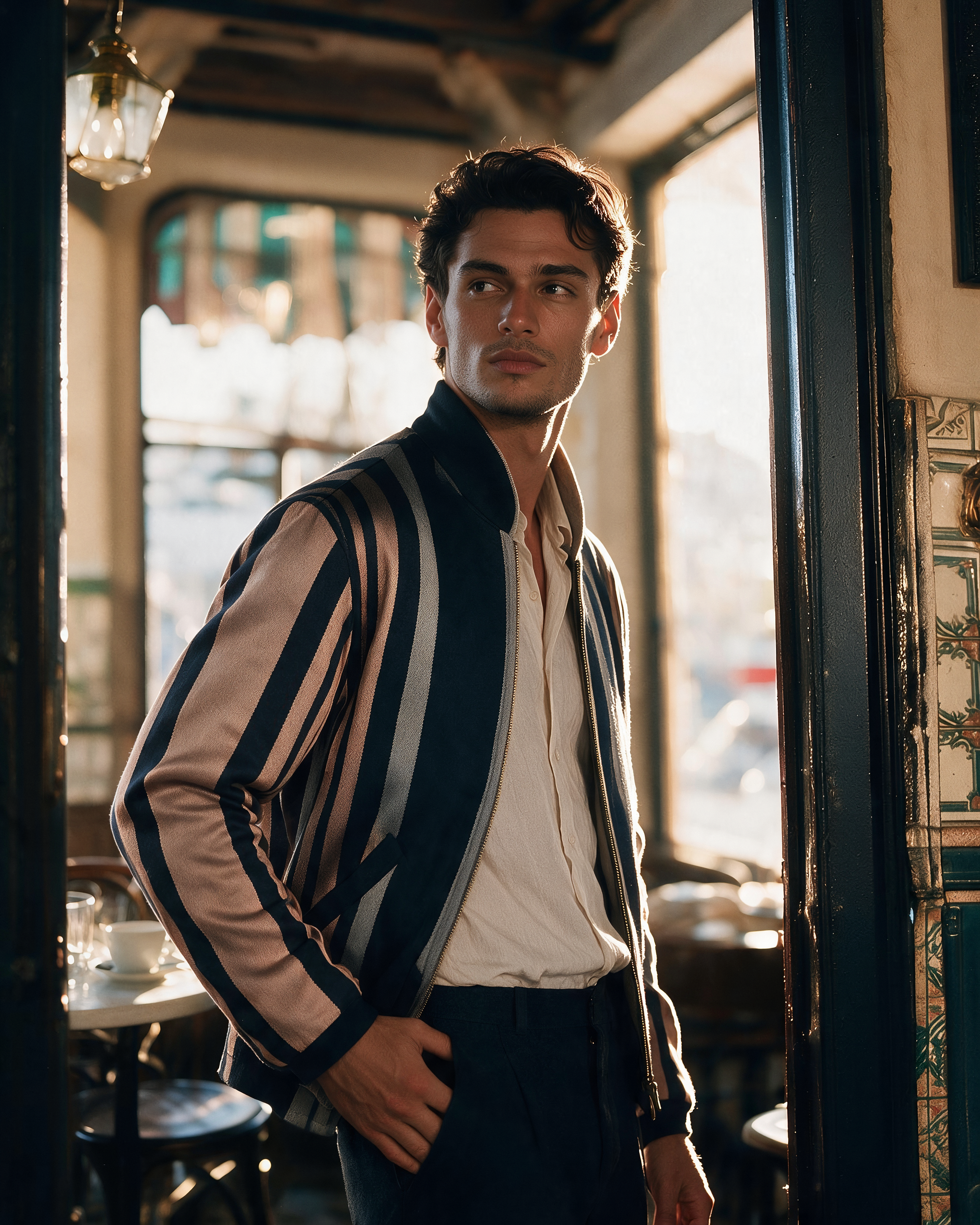 Sokak Kutnu Bomber Jacket - Pastel