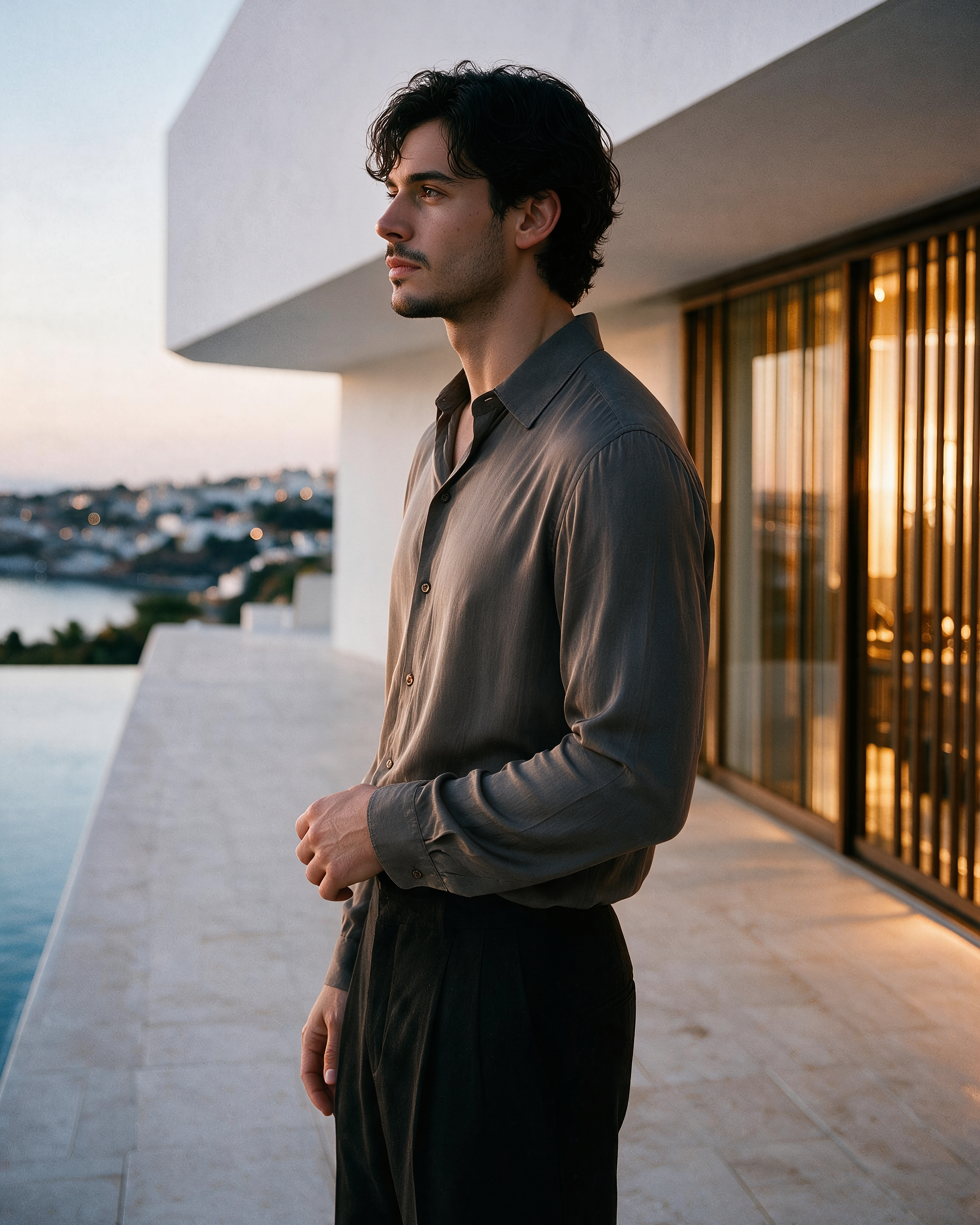 Sahar Silk Shirt - Pecan