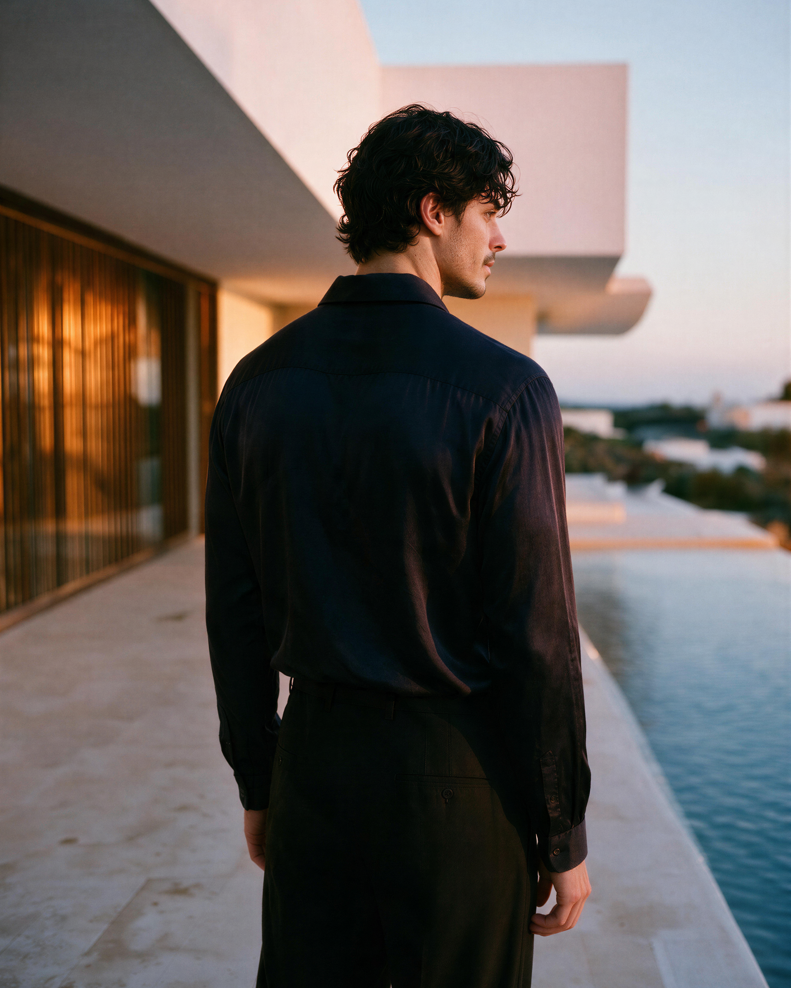 Sahar Silk Shirt - Indigo