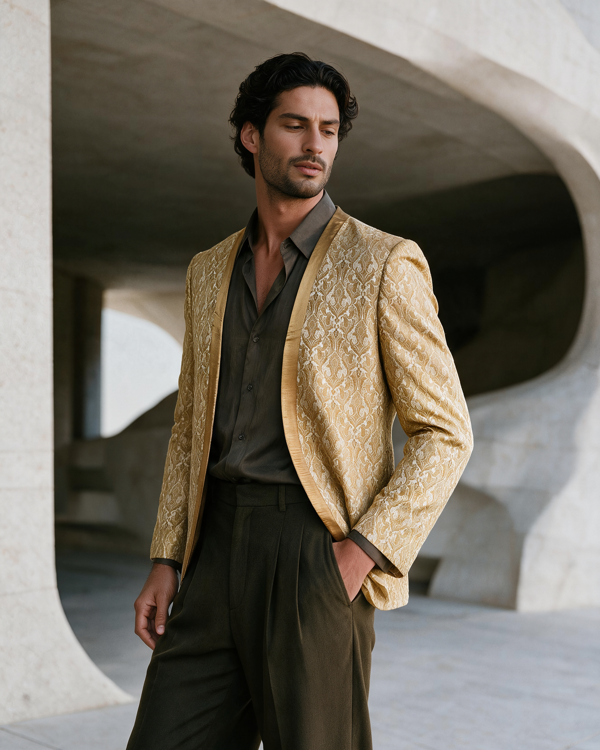 Aleatiqa Blazer - White Gold