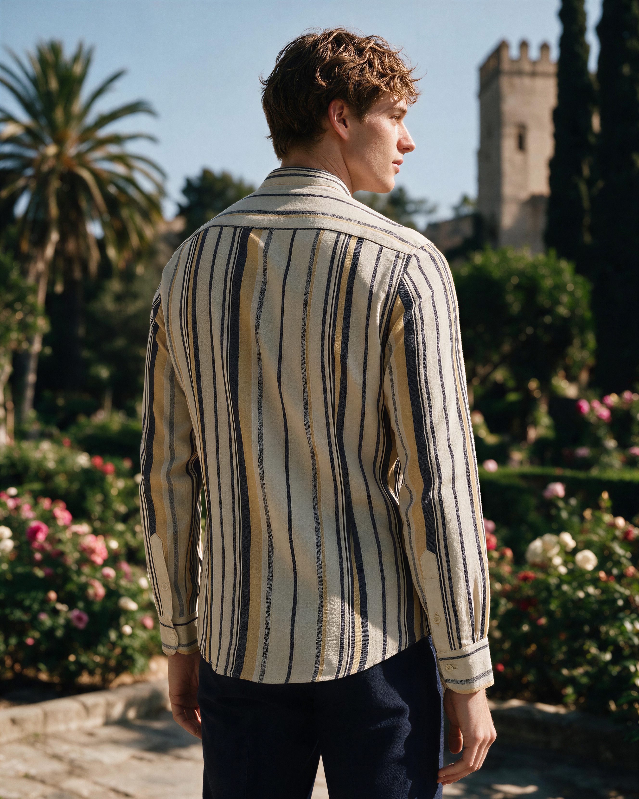 Yaz Kutnu Shirt - Sand