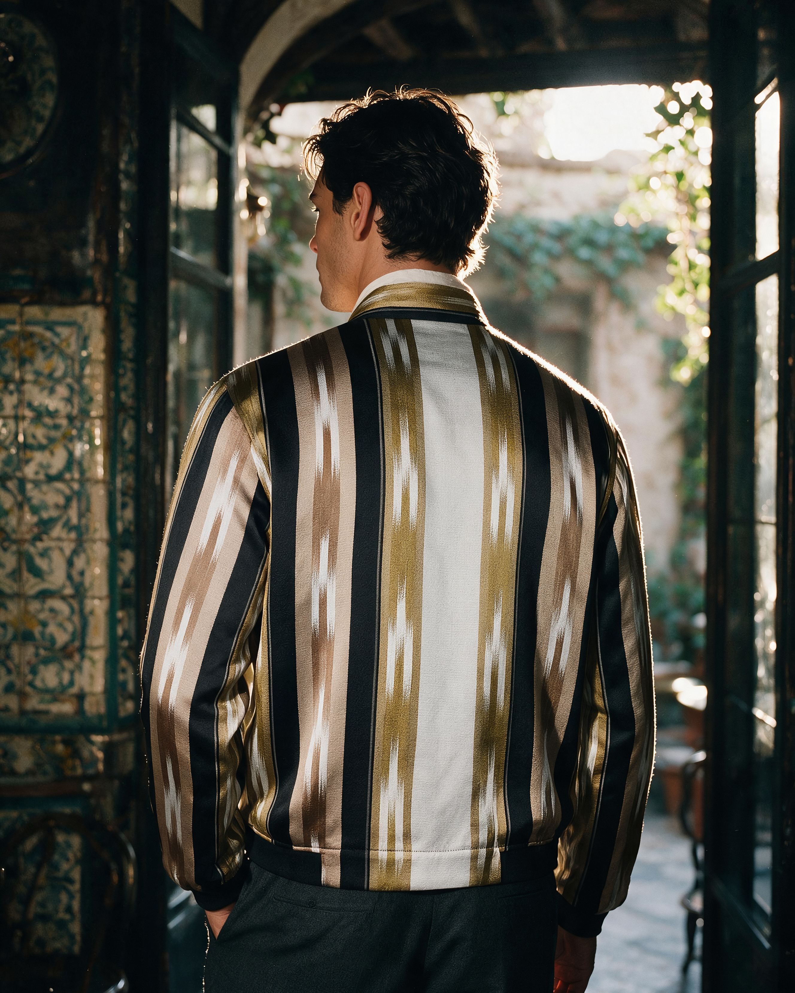 Sokak Kutnu Bomber Jacket - Amber