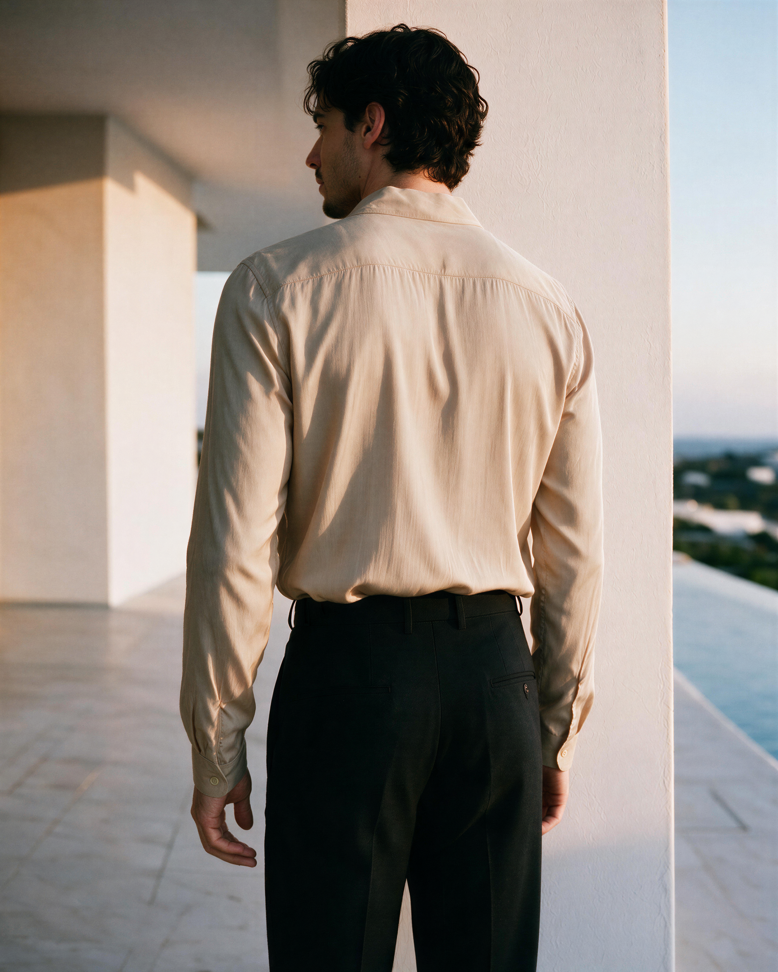 Sahar Silk Shirt - Biscotti