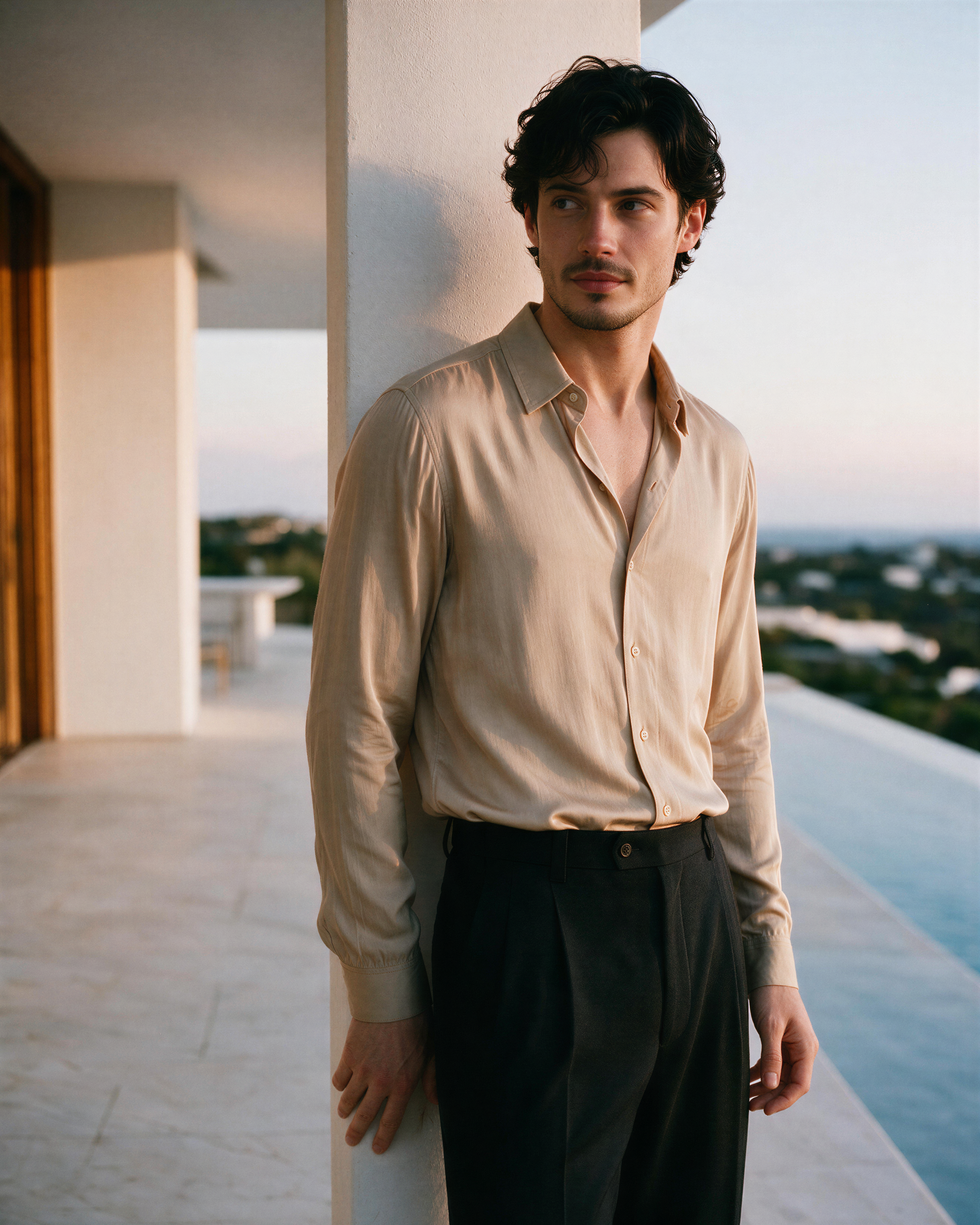 Sahar Silk Shirt - Biscotti