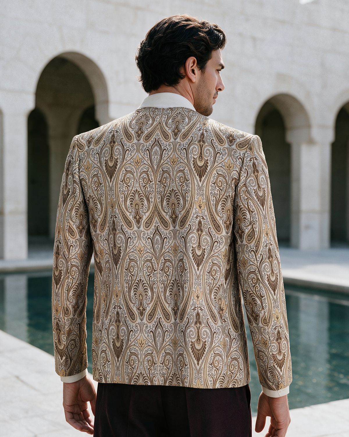 Mashraqi Blazer - Hazel