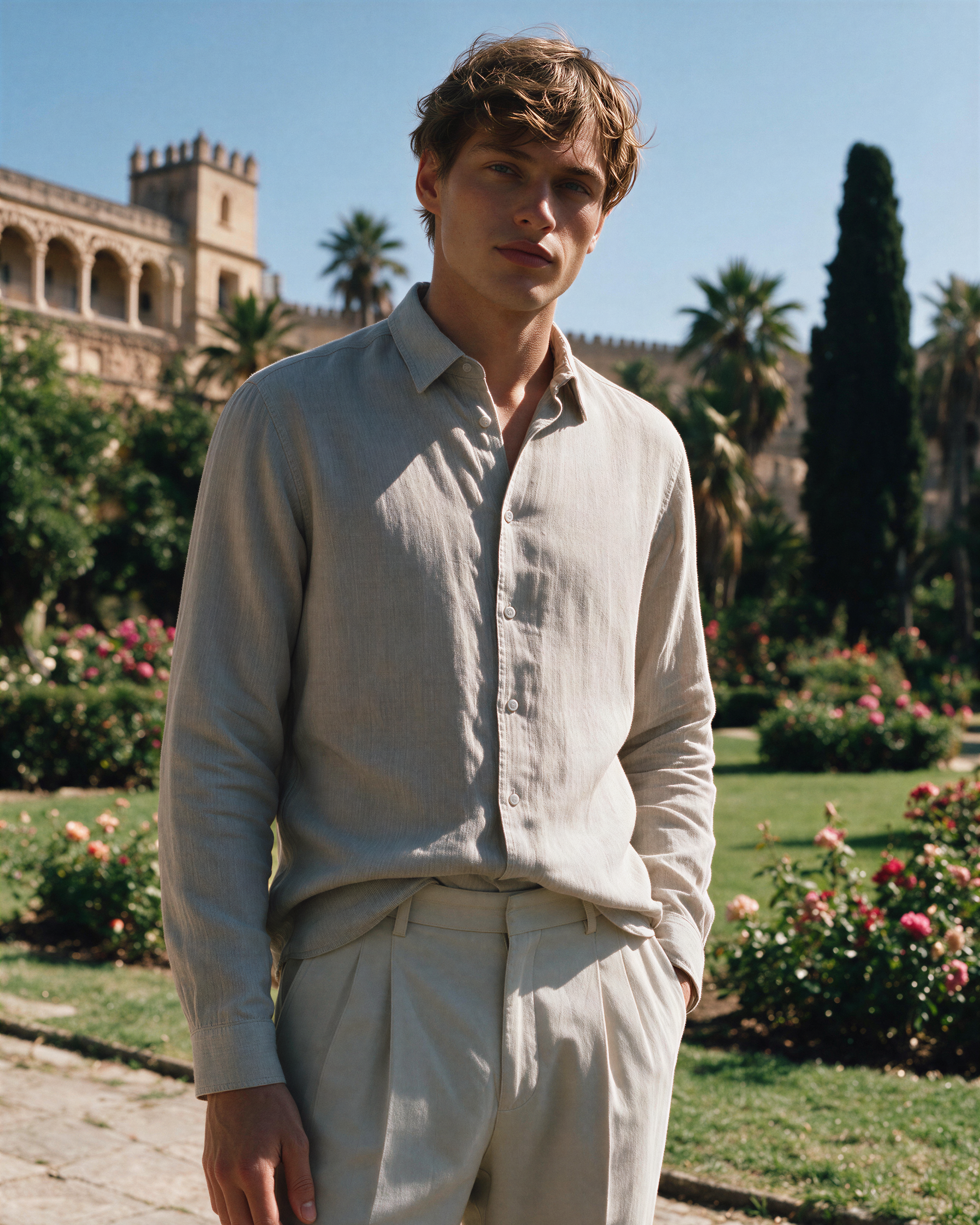 Maksi Linen Shirt - Smoke