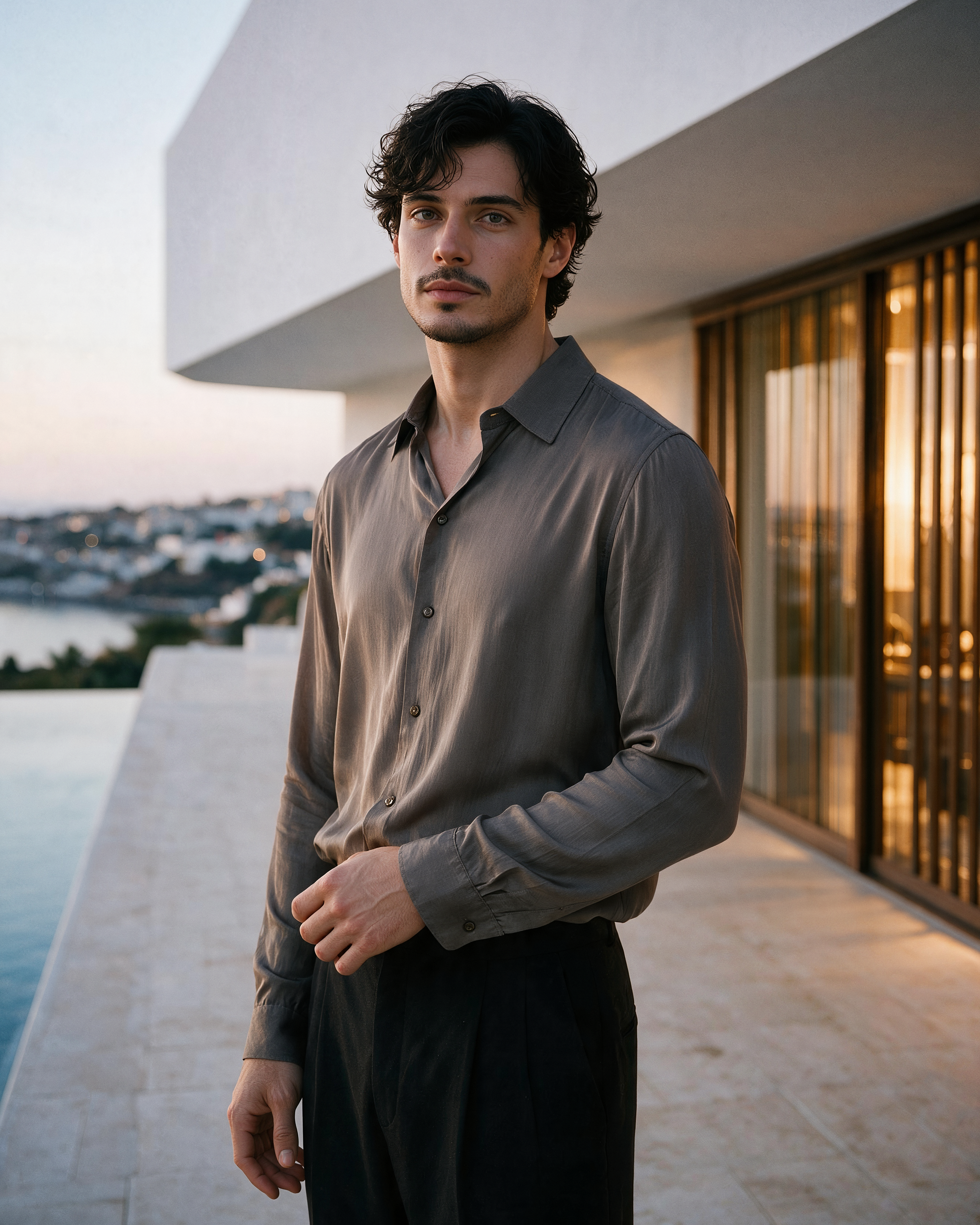 Sahar Silk Shirt - Pecan