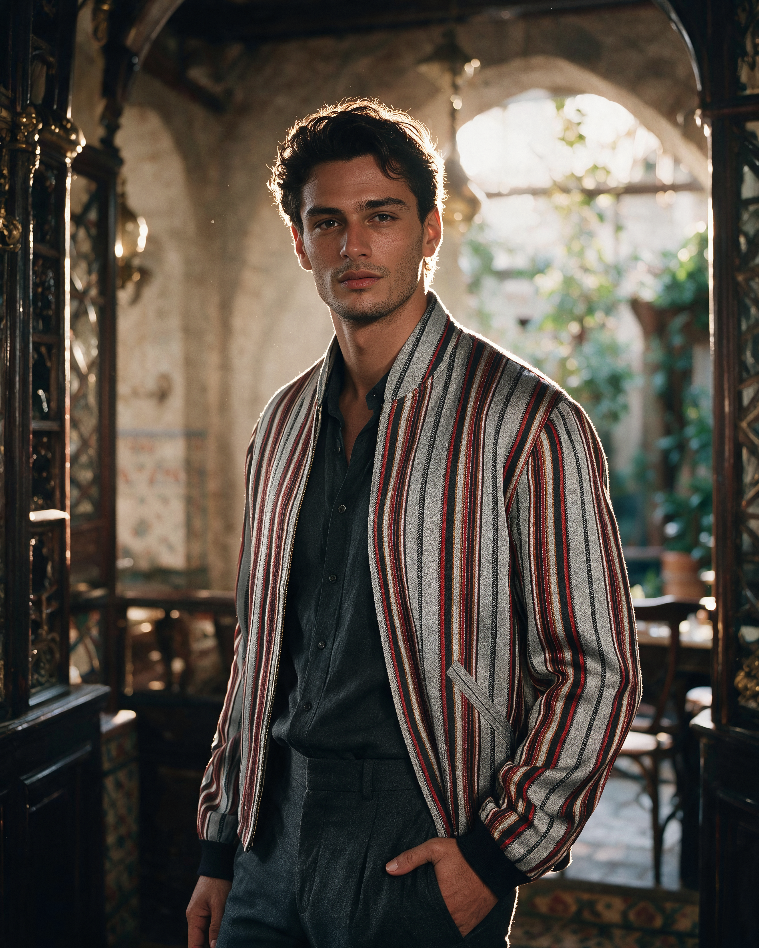 Sokak Kutnu Bomber Jacket - Scarlet