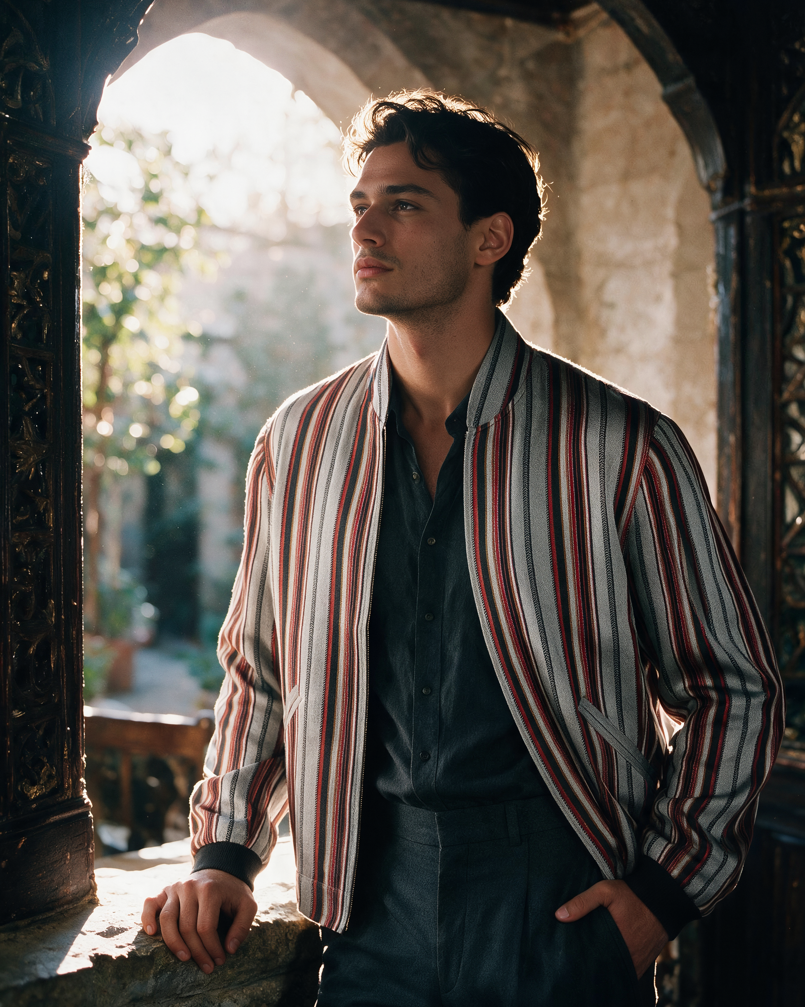 Sokak Kutnu Bomber Jacket - Scarlet