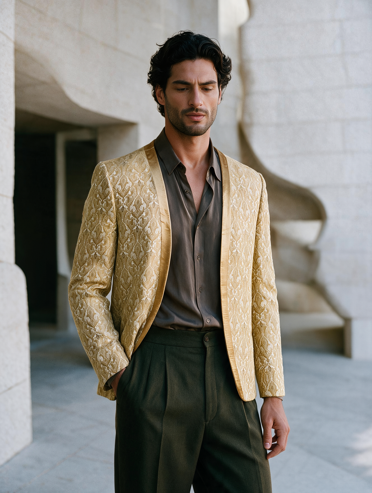 Aleatiqa Blazer - White Gold
