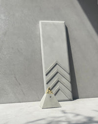 The Pyramidion - Concrete Incense Holder