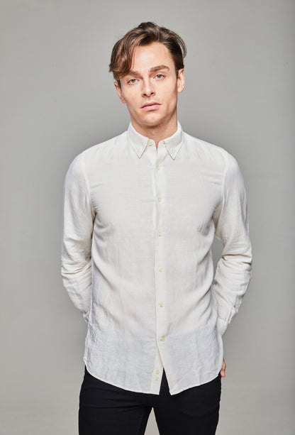 Maksi Linen Shirt - Coconut