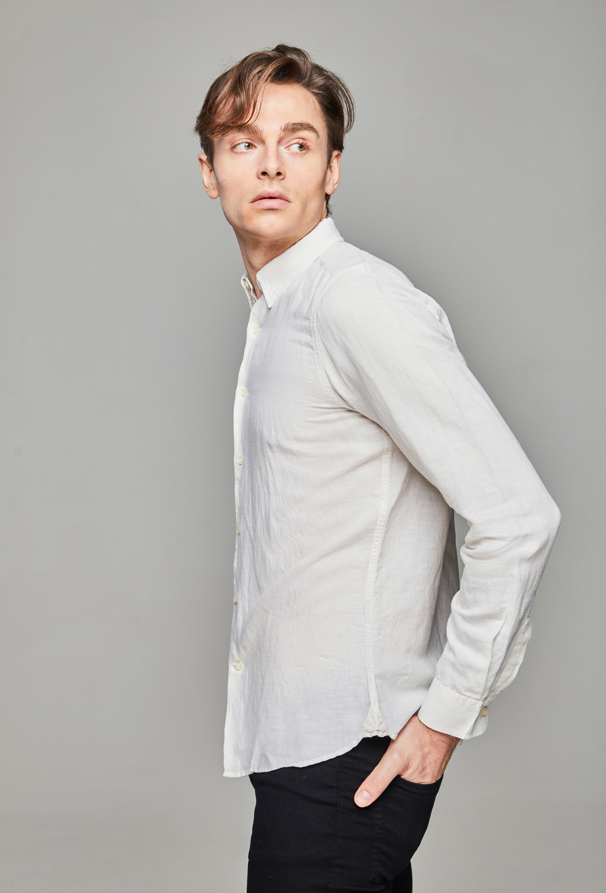 Maksi Linen Shirt - Coconut