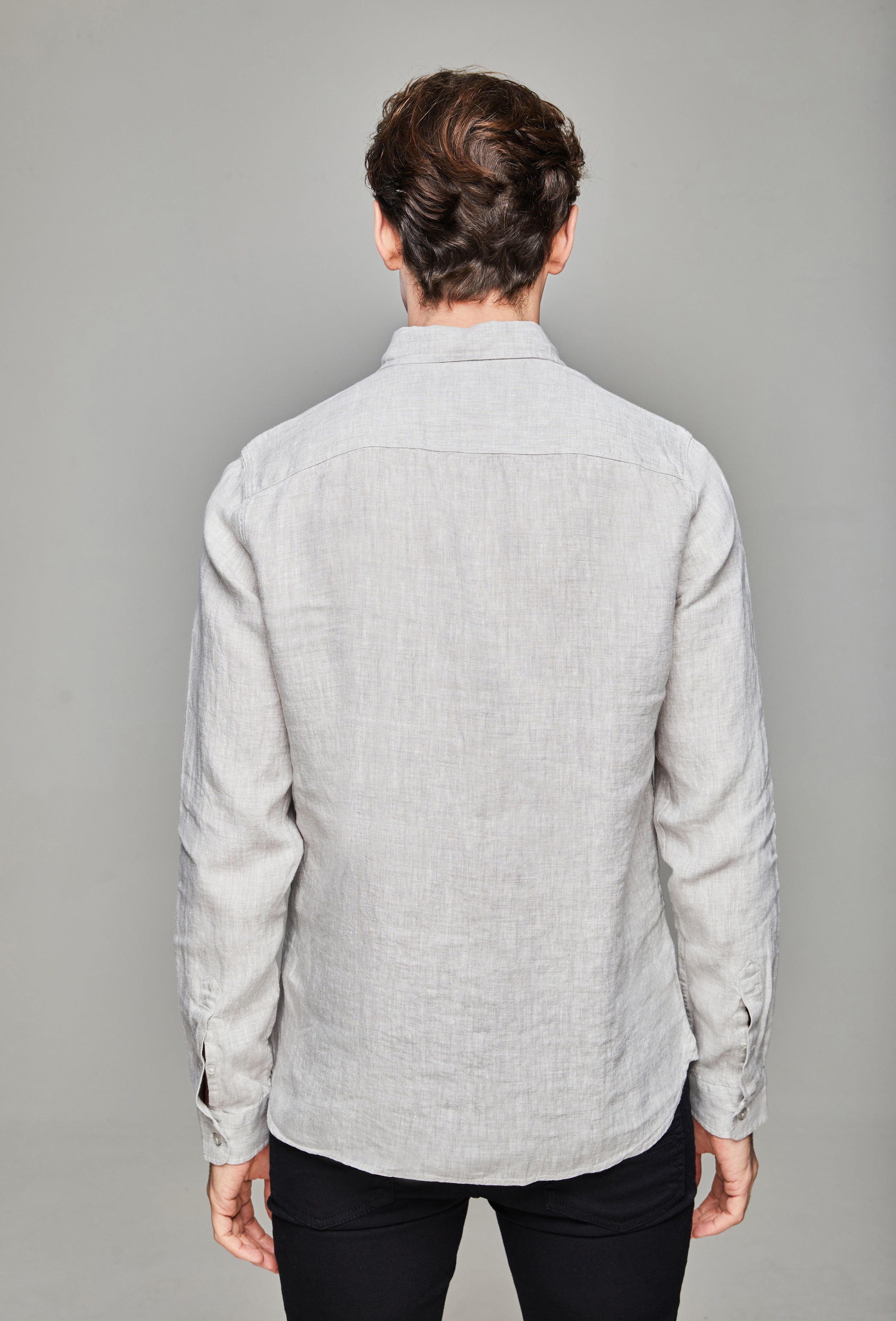 Maksi Linen Shirt - Smoke