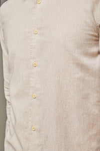 Maksi Linen Shirt - Fawn