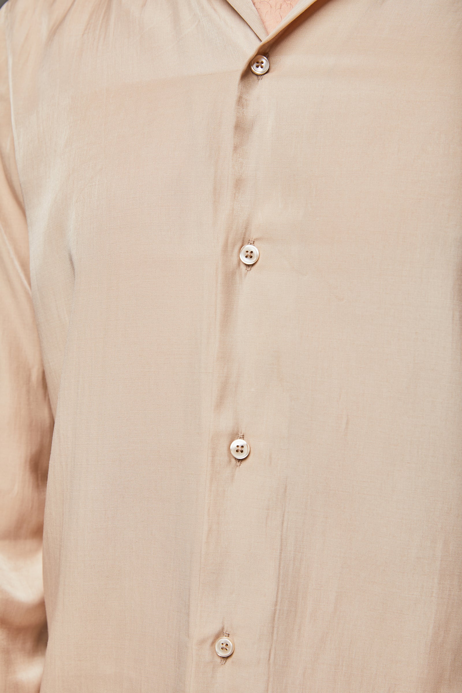 Sahar Silk Shirt - Biscotti