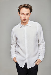 Maksi Linen Shirt - Snow