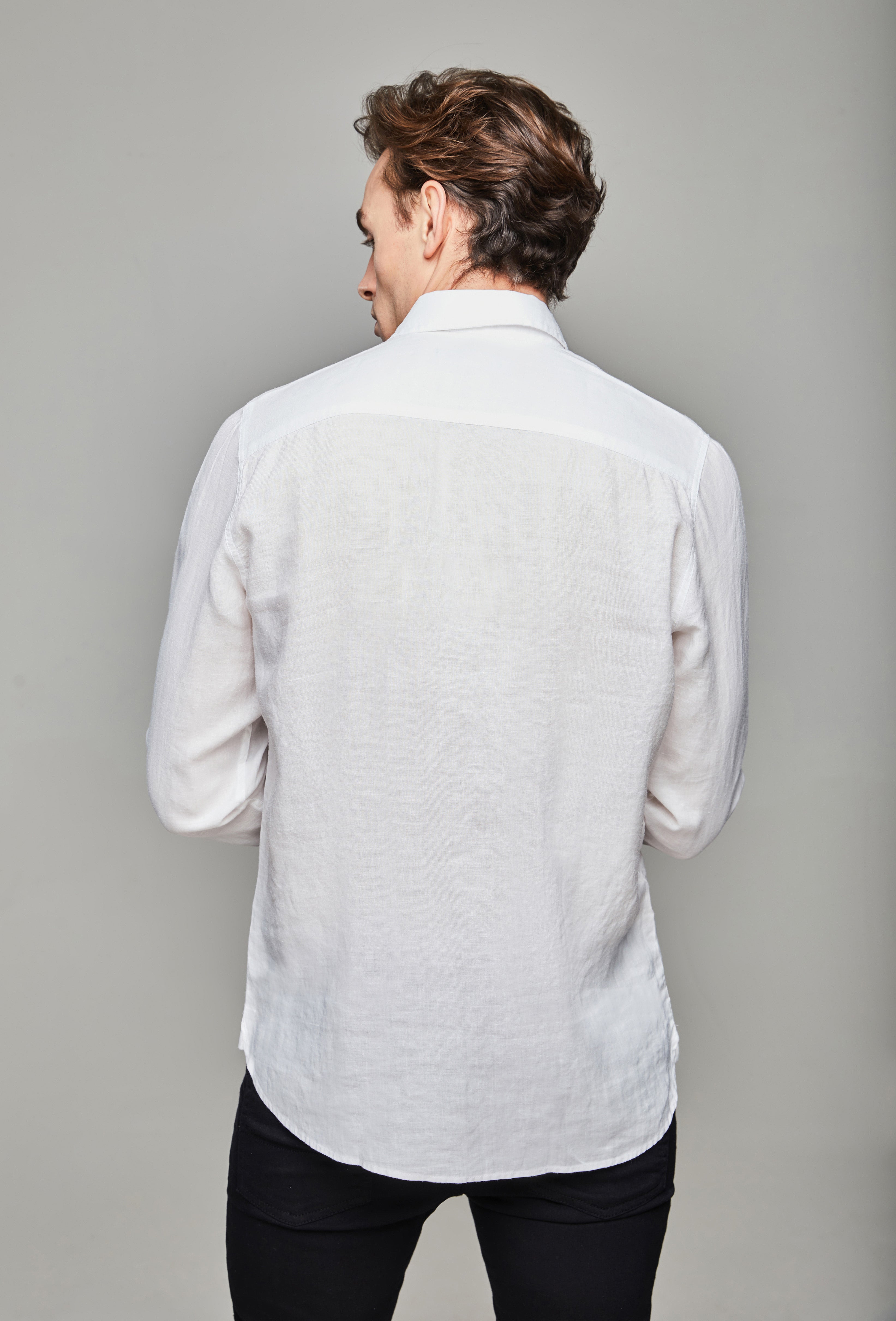 Maksi Linen Shirt - Snow