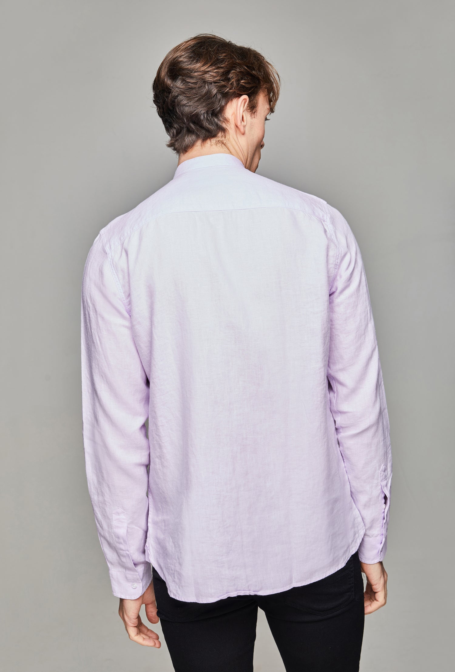 Jidu Linen Shirt - Pink Lavender